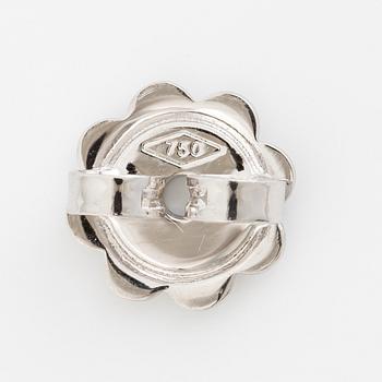 Örhängen 18K vitguld med briljantslipade diamanter.