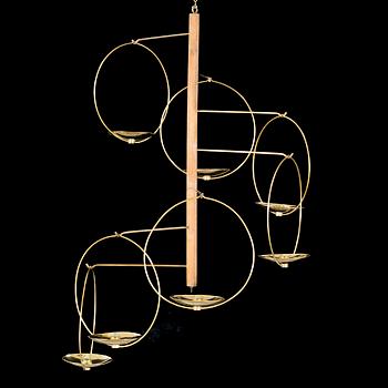 A 1960s "Mobile-Tulitus" chandelier by KAIJA AARIKKA & TIMO SARPANEVA, Finland.