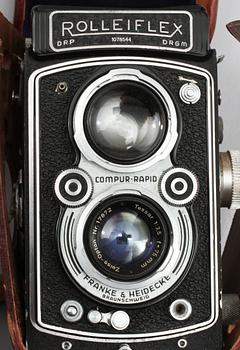 KAMERA, Rolleiflex, Franke & Heidecke, Braunschweig, 1900-talets mitt.