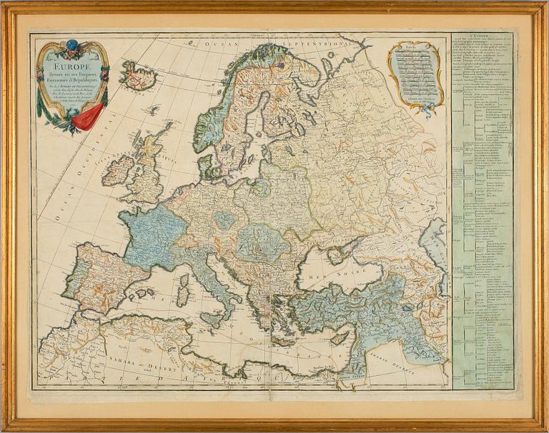KARTA, gravyr, dat 1771.