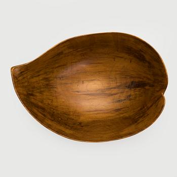 Skål, teak, David Auld, Haiti 1900-talets mitt.