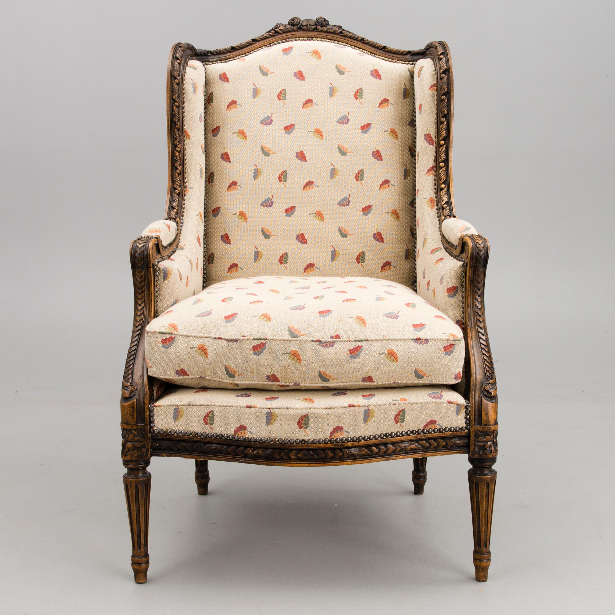 A French 18th Century Wingback Chair.