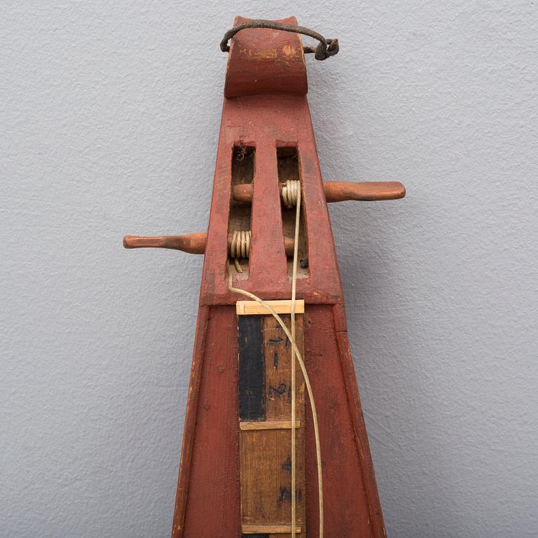 INSTRUMENT, psalmodikon, Färila, Hälsingland, 1860.