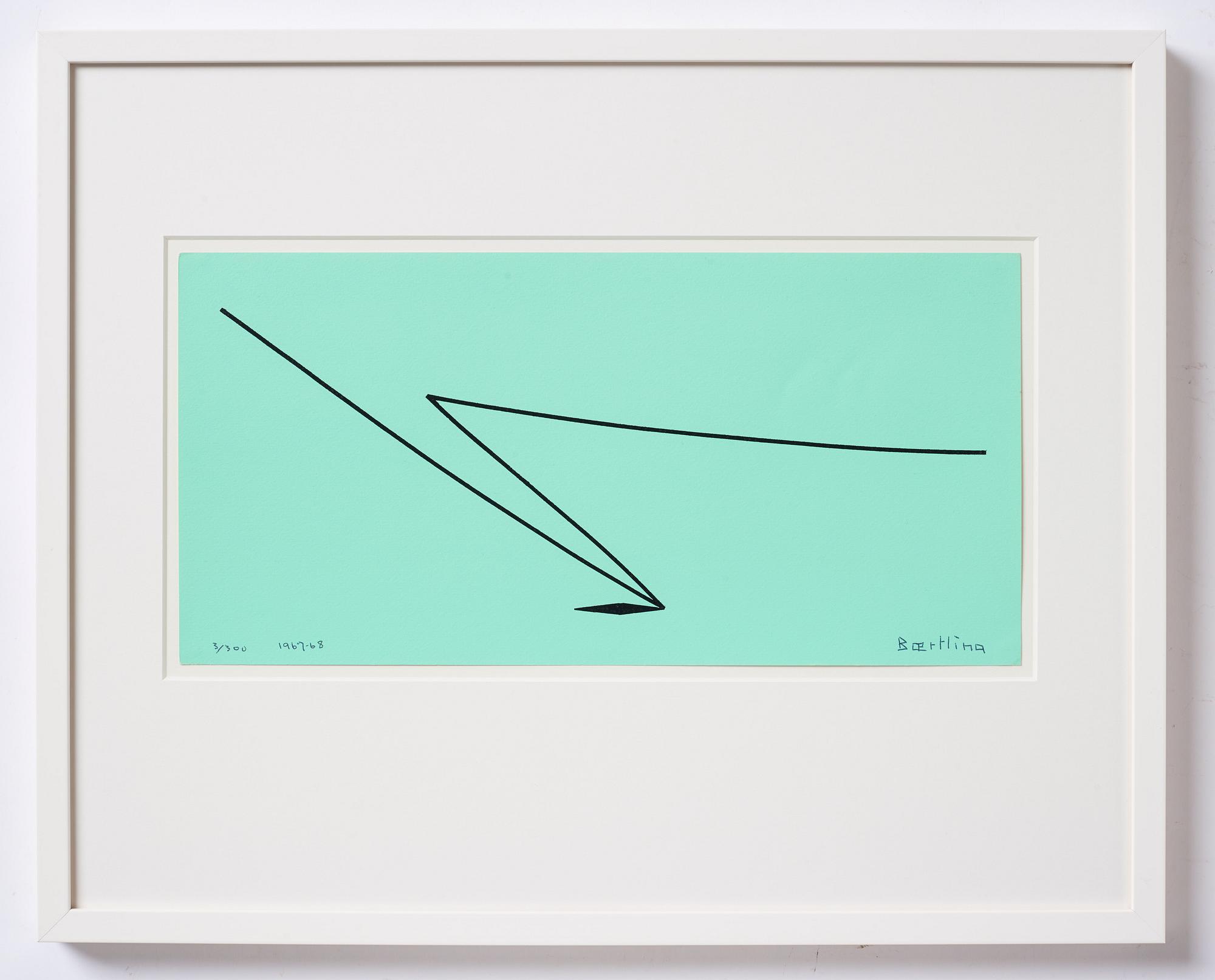 Olle Baertling, silkscreen in colours, 1967-68, signed 3/300.