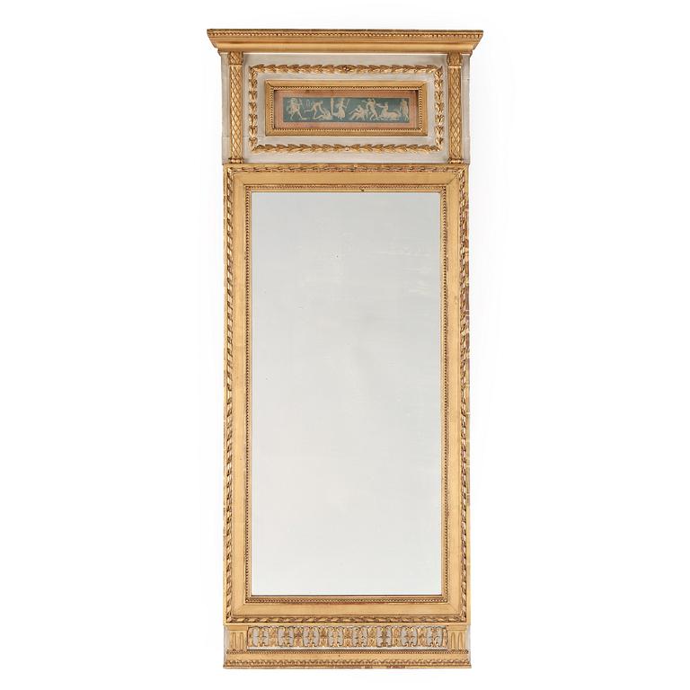 SPEGEL, sengustaviansk, omkring år 1800.