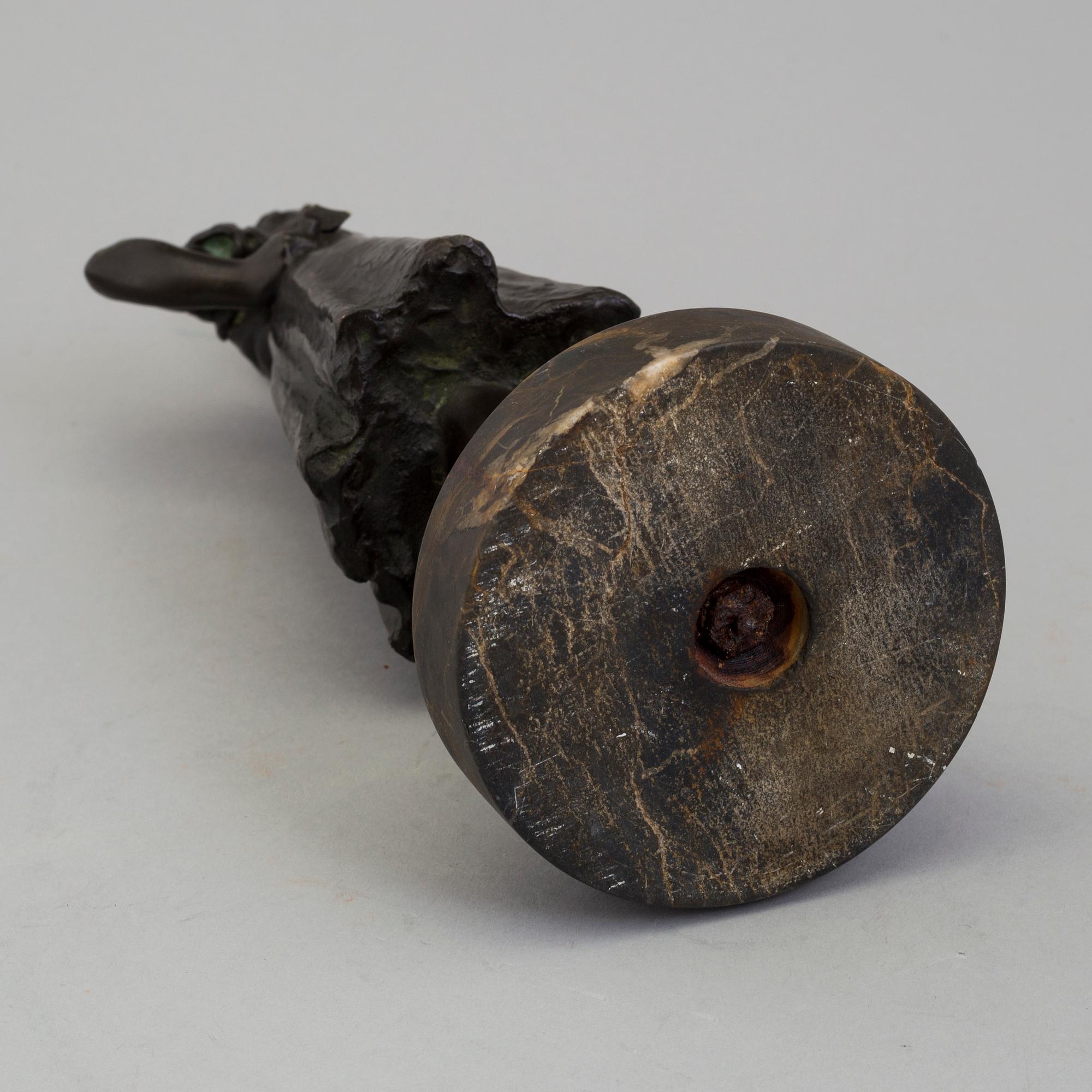 A SCULPTURE, after Max Valentin, signed M. Valentin,