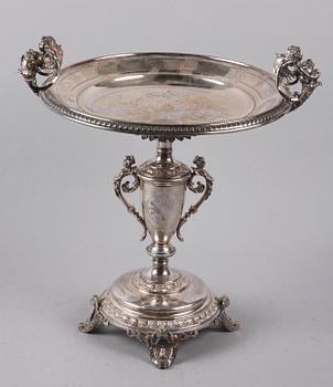 UPPSATSSKÅL, nysilver, nyrenässans, omkring 1900.