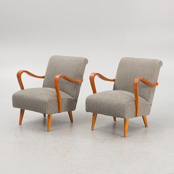 Armchairs, a pair, Gemla, second half of the 20th century.