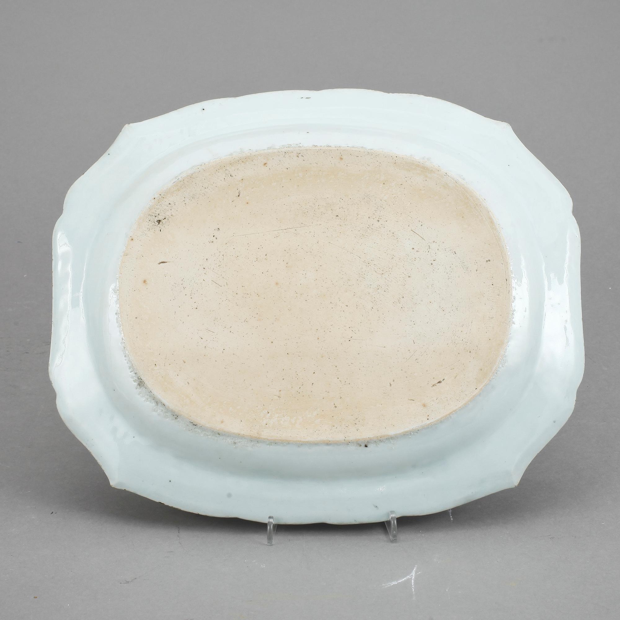 STEKFAT, porslin, Kina, 1700-/1800-tal.