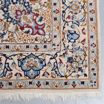 A CARPET, Nain, part silk, ca 258,5 x 165 cm.