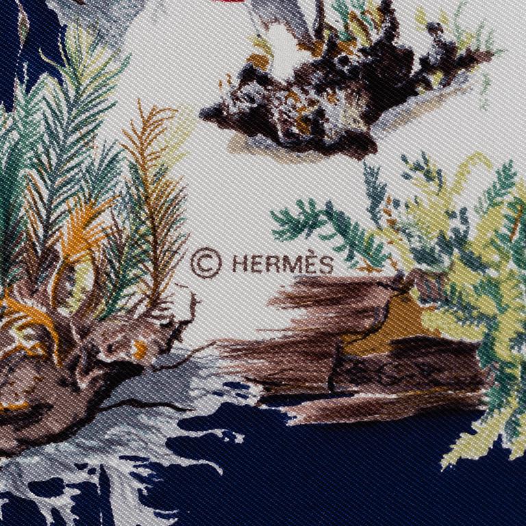 HERMÈS, scarf, 'Champignons'.