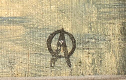 OLOF ARBORELIUS, olja på duk, monogramsignerad med stämpel, intyg a tergo.