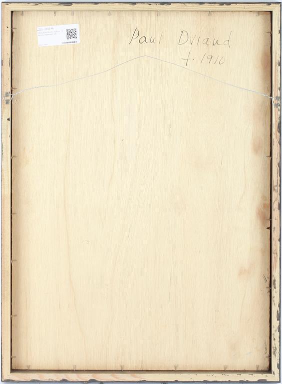 PAUL DAVIAUD, olja på pannå. Signerad.