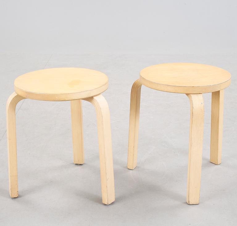 PALLAR, 5 st, modell "60", Alvar Aalto, formgiven 1933.