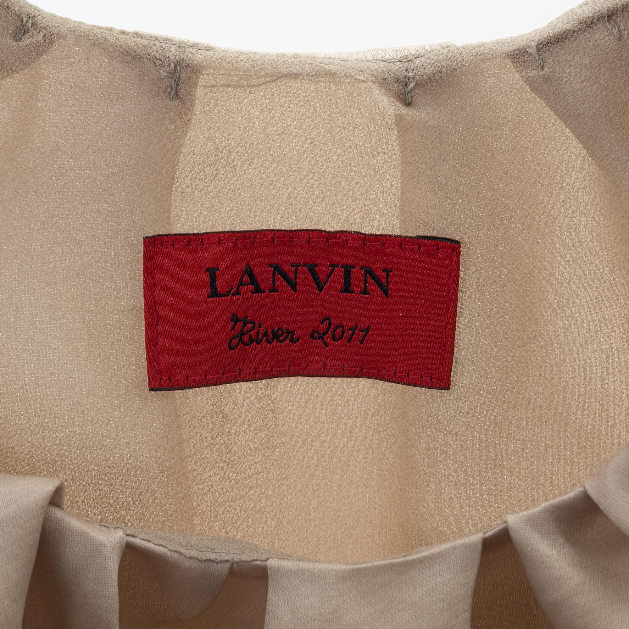 Lanvin, a silk top, size 36.