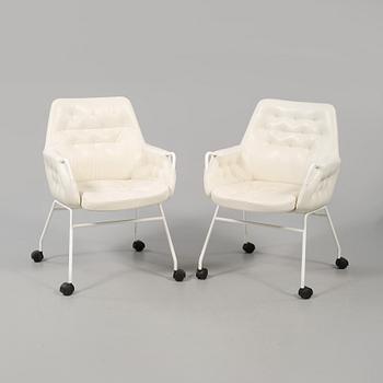 FÅTÖLJER, 2 st, "Mirja" Bruno Mathsson, 2001.