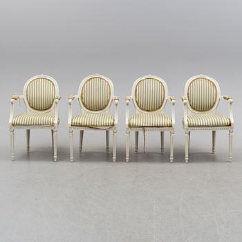 MATGRUPP, 5 delar, gustaviansk stil, 1900-talets mitt.