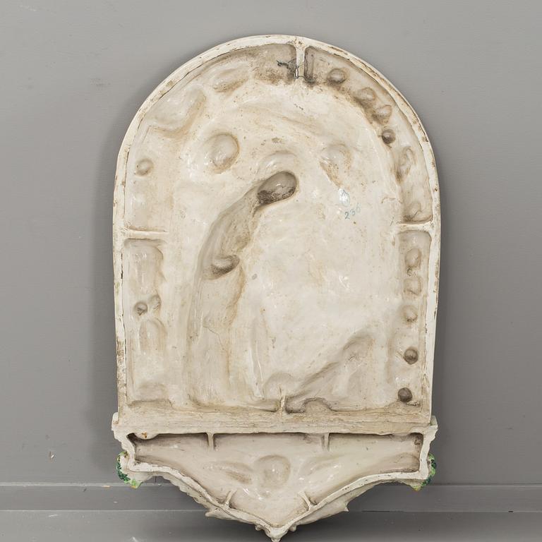 ANDREA DELLA ROBBIA, efter, väggrelief, majolika, Italien, 1800-tal.