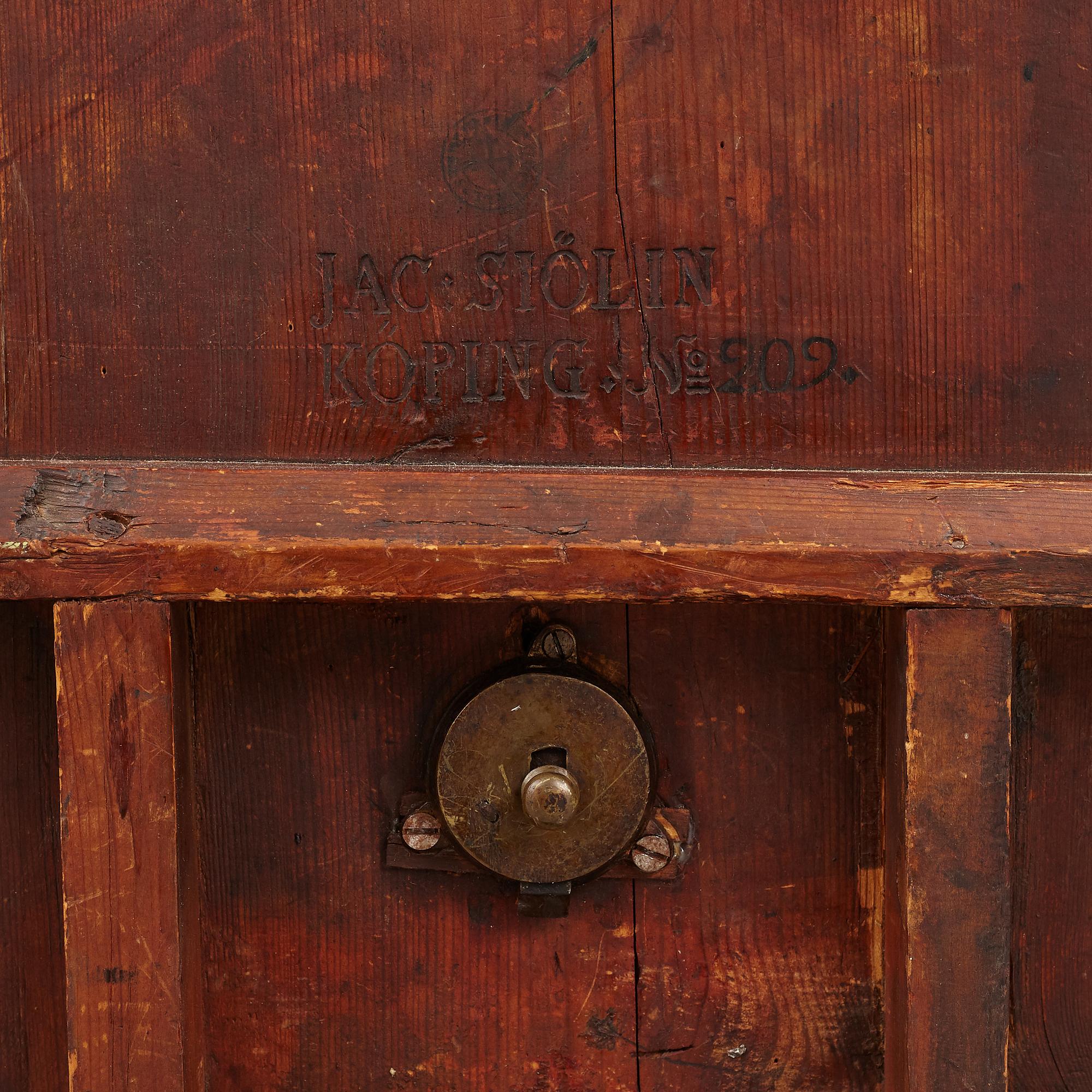 Fällbord av Jacob Sjölin (mästare i Köping och Kungsör 1767-85).