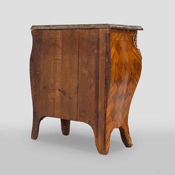 A Rococo chest of drawers by Johan Noraeus (master in Stockholm 1769-1781).