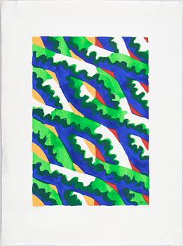 Lennart Rodhe, silkscreen in colours, 1976, signed 66/75.