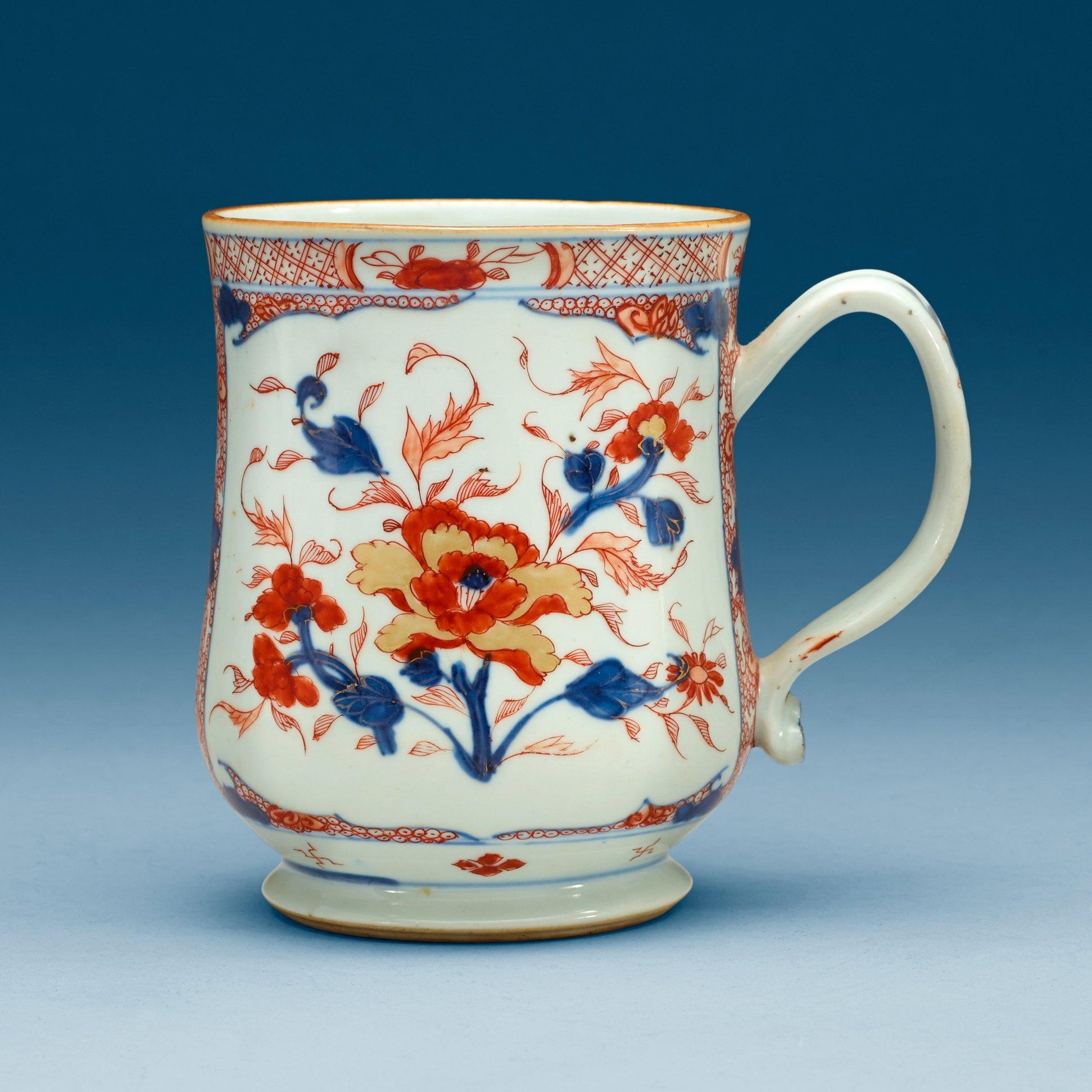 MUGG, kompaniporslin. Qing dynstin, tidigt 1700-tal.