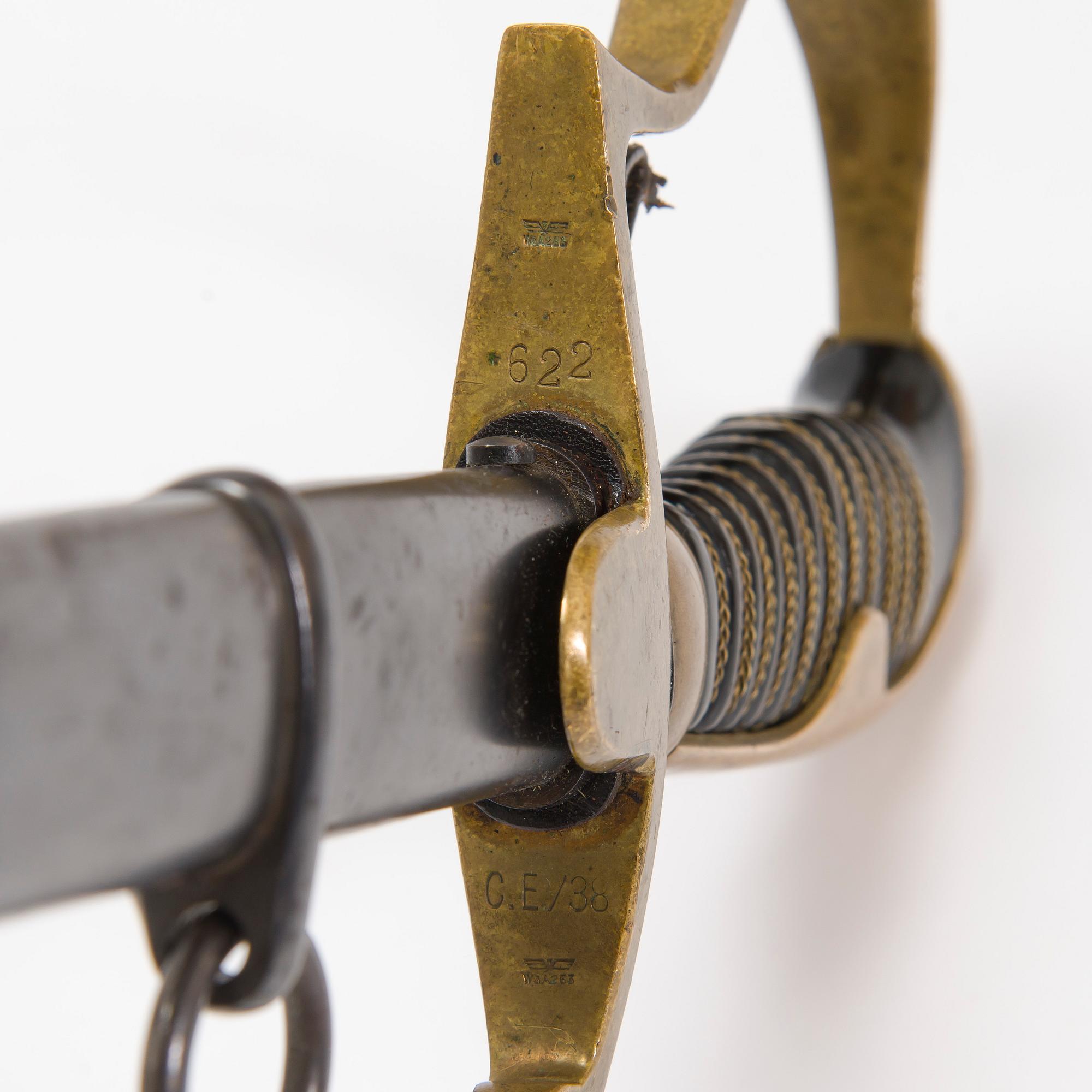 Sword, German, with scabbard, early 20th century.