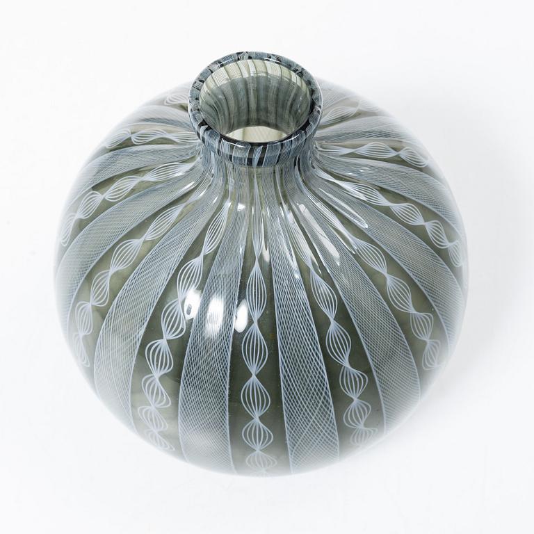 Venini, a glass vase, Murano, Italy.