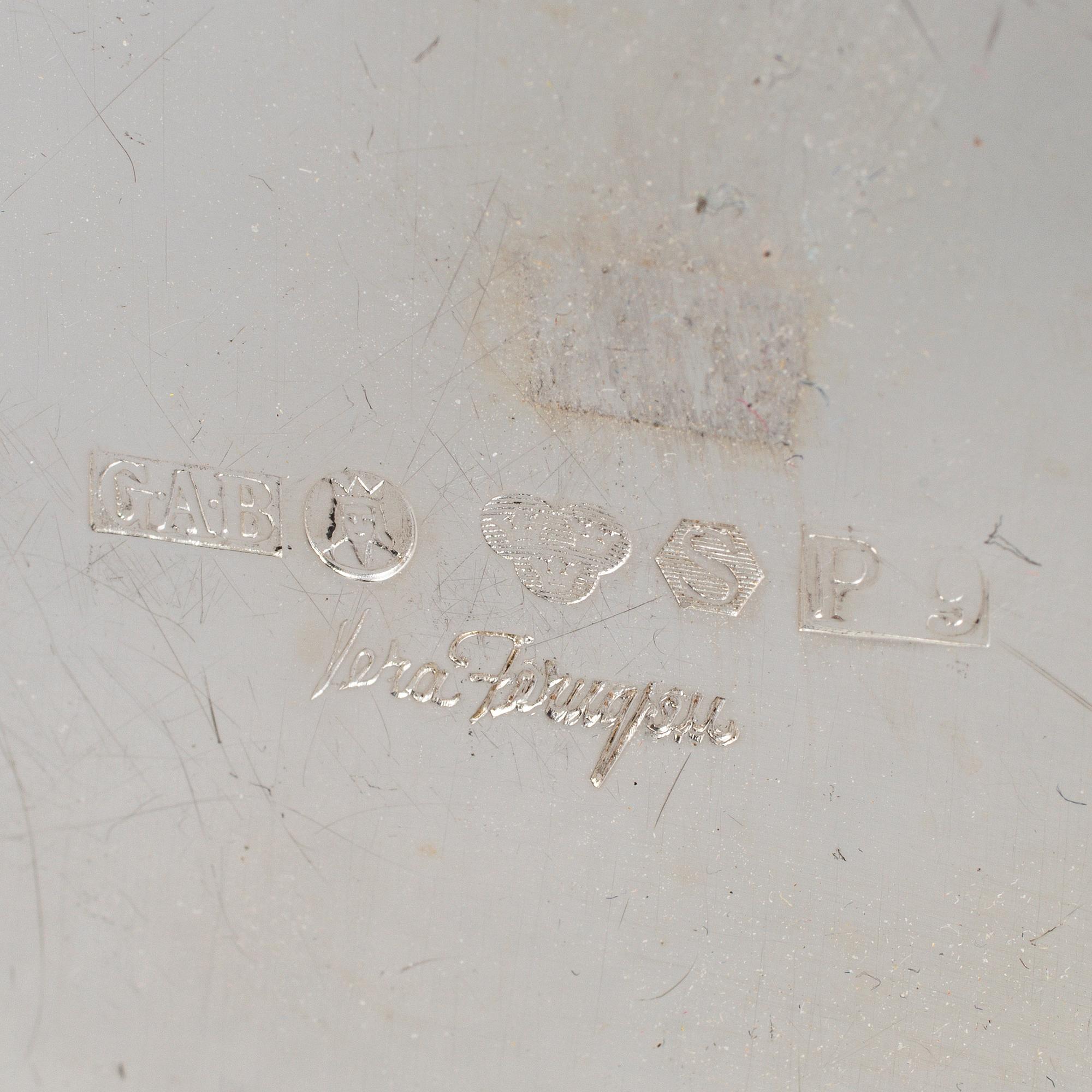 VERA FERNGREN, a silver beaker, GAB, Stockholm 1965.