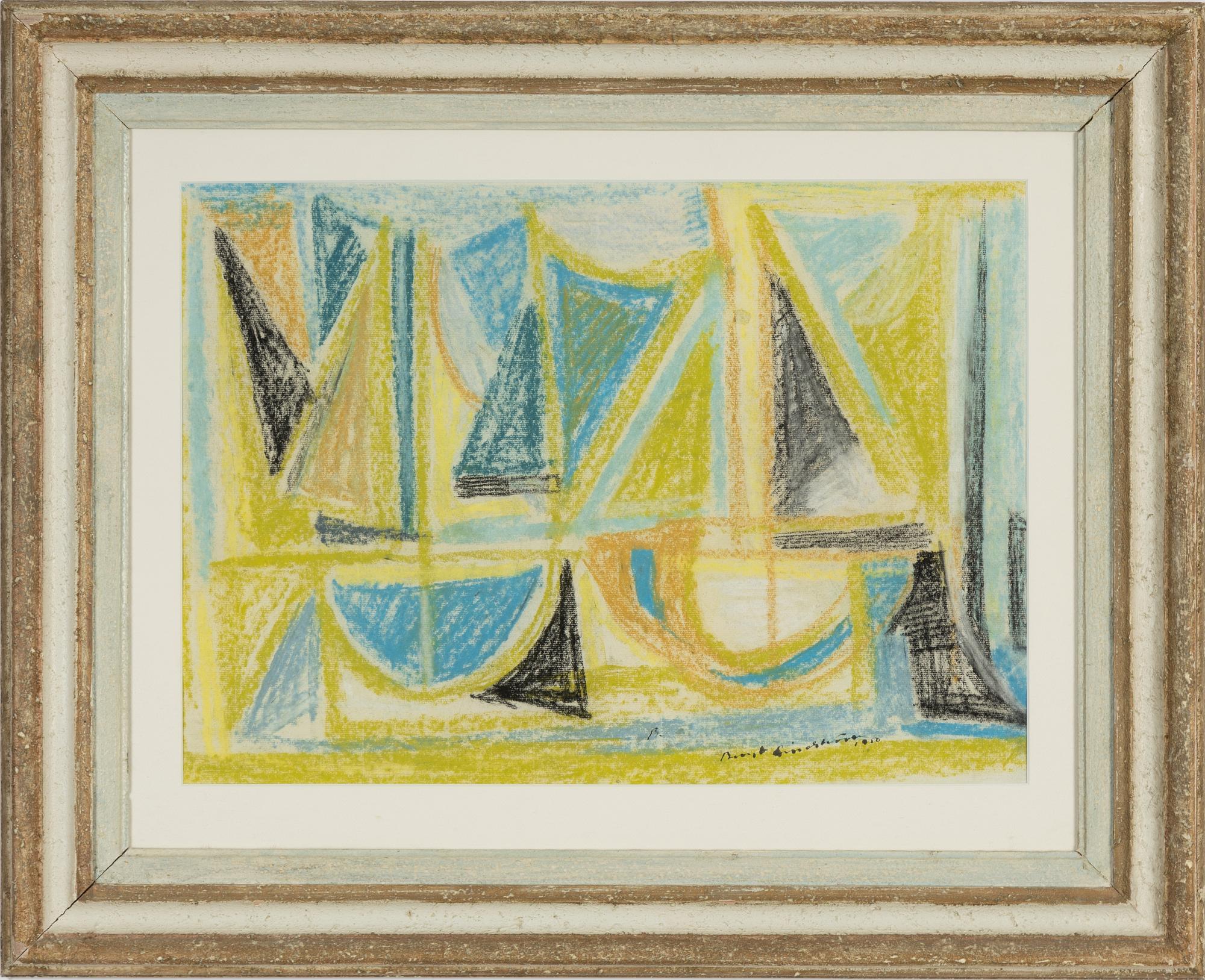 Bengt Lindström, pastel, signed and dated 1950.
