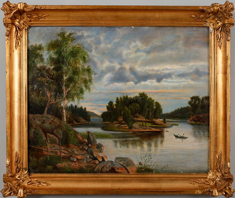 ELISE BERGMAN, olja på duk, sign.