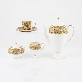 A 15-piece coffee service, 'Floral Tapestry', Wedgwood, late 20th century.