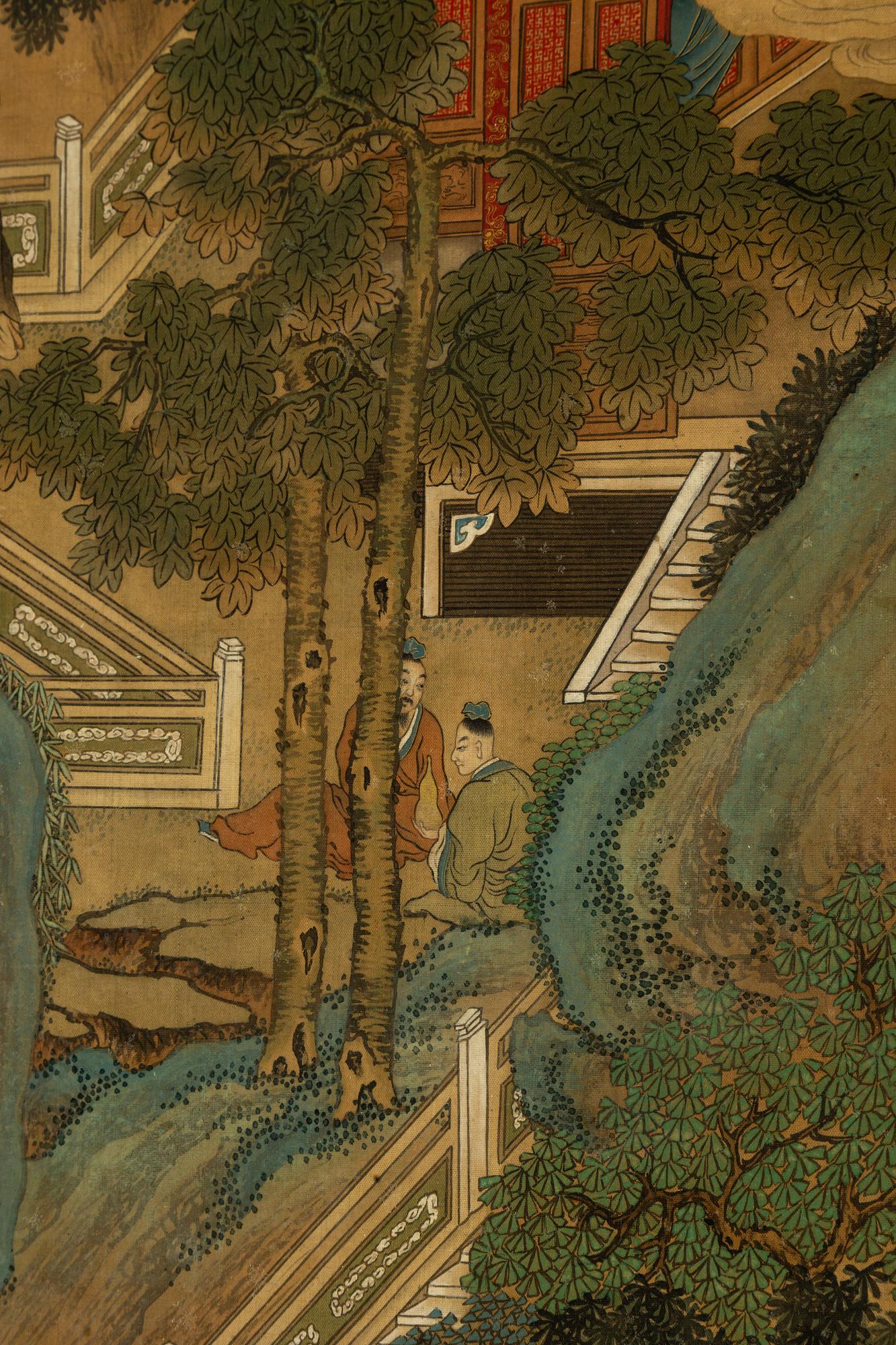 Tang Yin, copy after, ink and scolour on silk. Qing dynasty, late 19th/early 20th century.