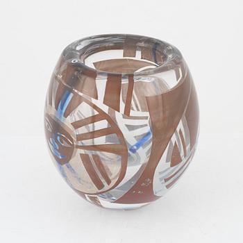 Hanne Dreutler & Arthur Zirnsack, vase, a so called gold graal, signed and dated 1989.