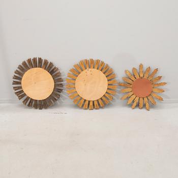 Speglar 3 st 1900-talets andra hälft.