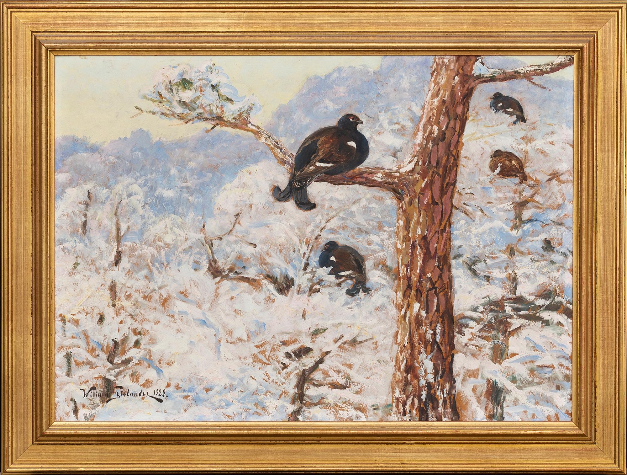 WILLIAM GISLANDER, oil on panel.