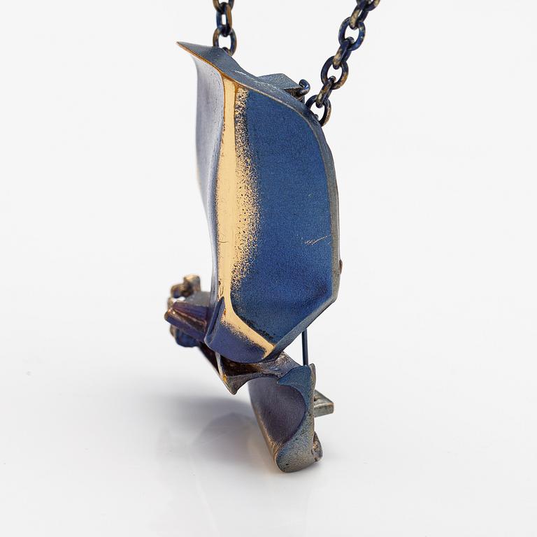 Björn Weckström, A flame bronze necklace "International Arms Inc.". Lapponia.