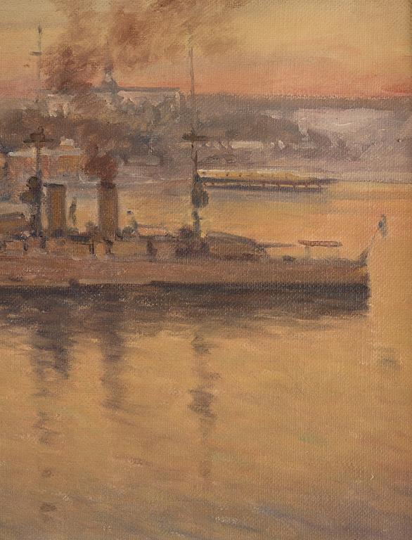 Louis Sparre, Armored cruiser at Skeppsholmen (Stockholm).