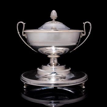 TERRIN, silver, empire, 1821, Wien. Vikt 3,9 kg.
