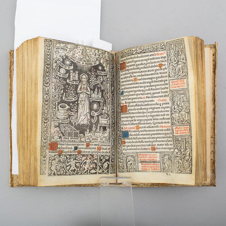 BOK, Printed entirely printed on vellum, 1504.