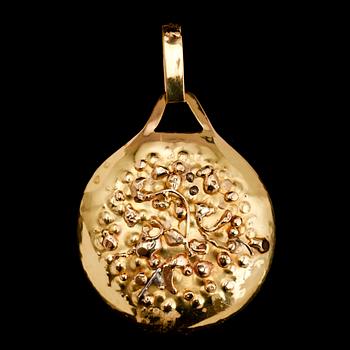 HÄNGE, 18 k, Fruegaard. Vikt ca 33 g.