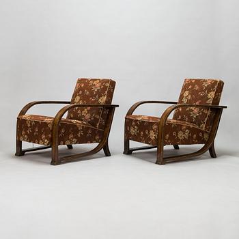 A pair of 1930's '3796' armchairs for Oy Ekwall Ab.