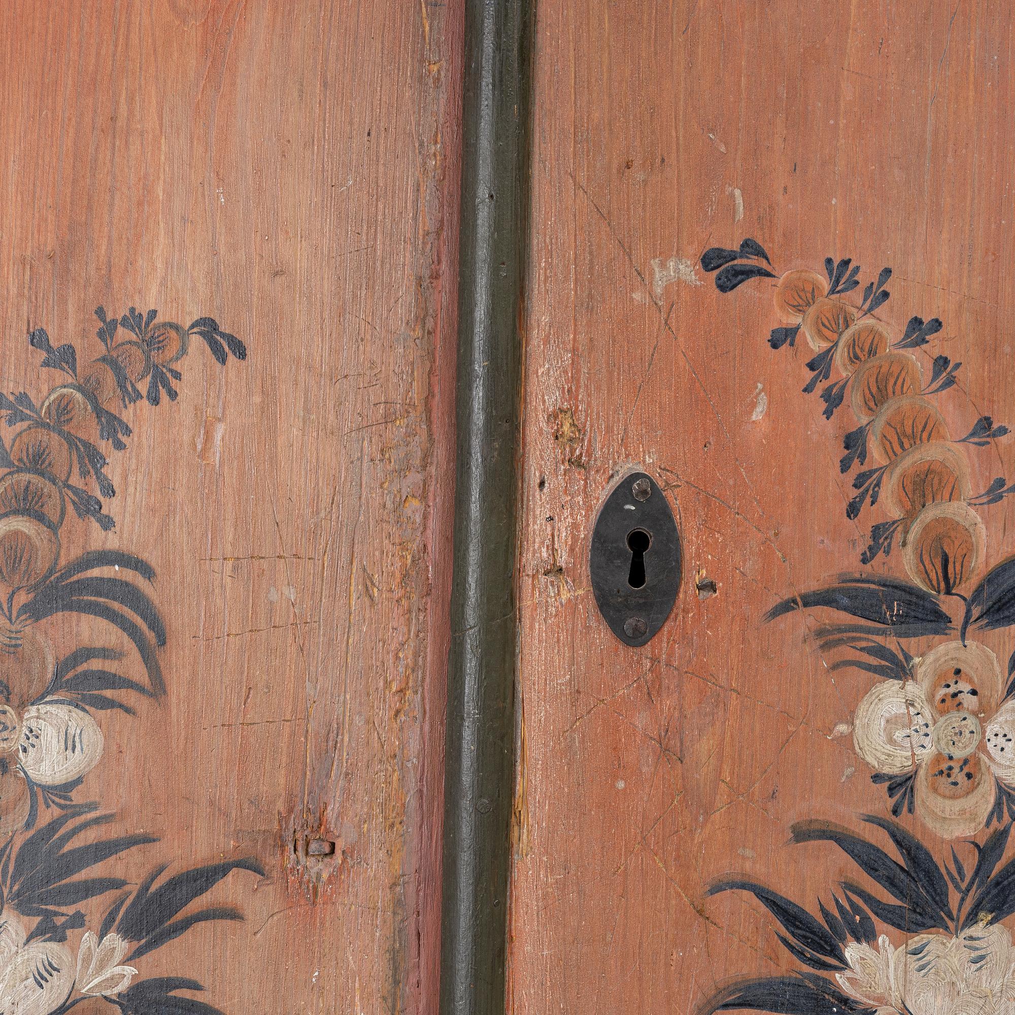 A cabinet from Jämtland, Sweden, dated 1831.