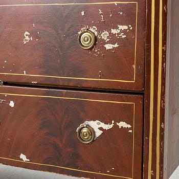 A late Gustavian commode from J. N. Asplinds workshop in Falun (1785-1820).