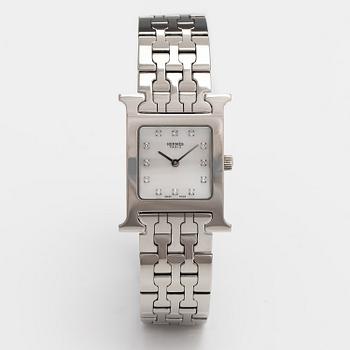 HERMÈS, Heure H, wristwatch, 21-25 x 30 mm.