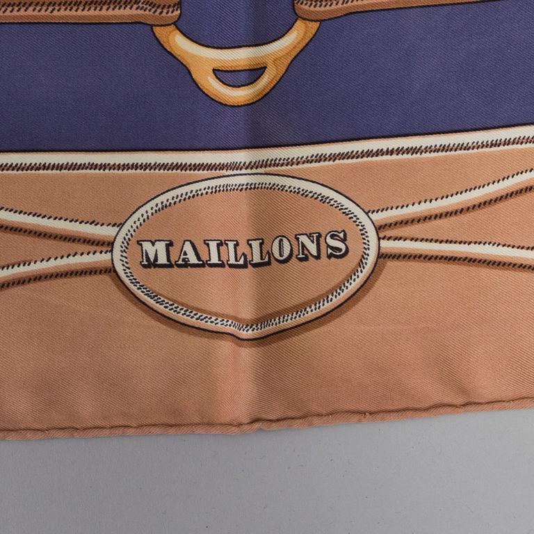 SCARF, "Hermès, "Maillons", issued 1973.