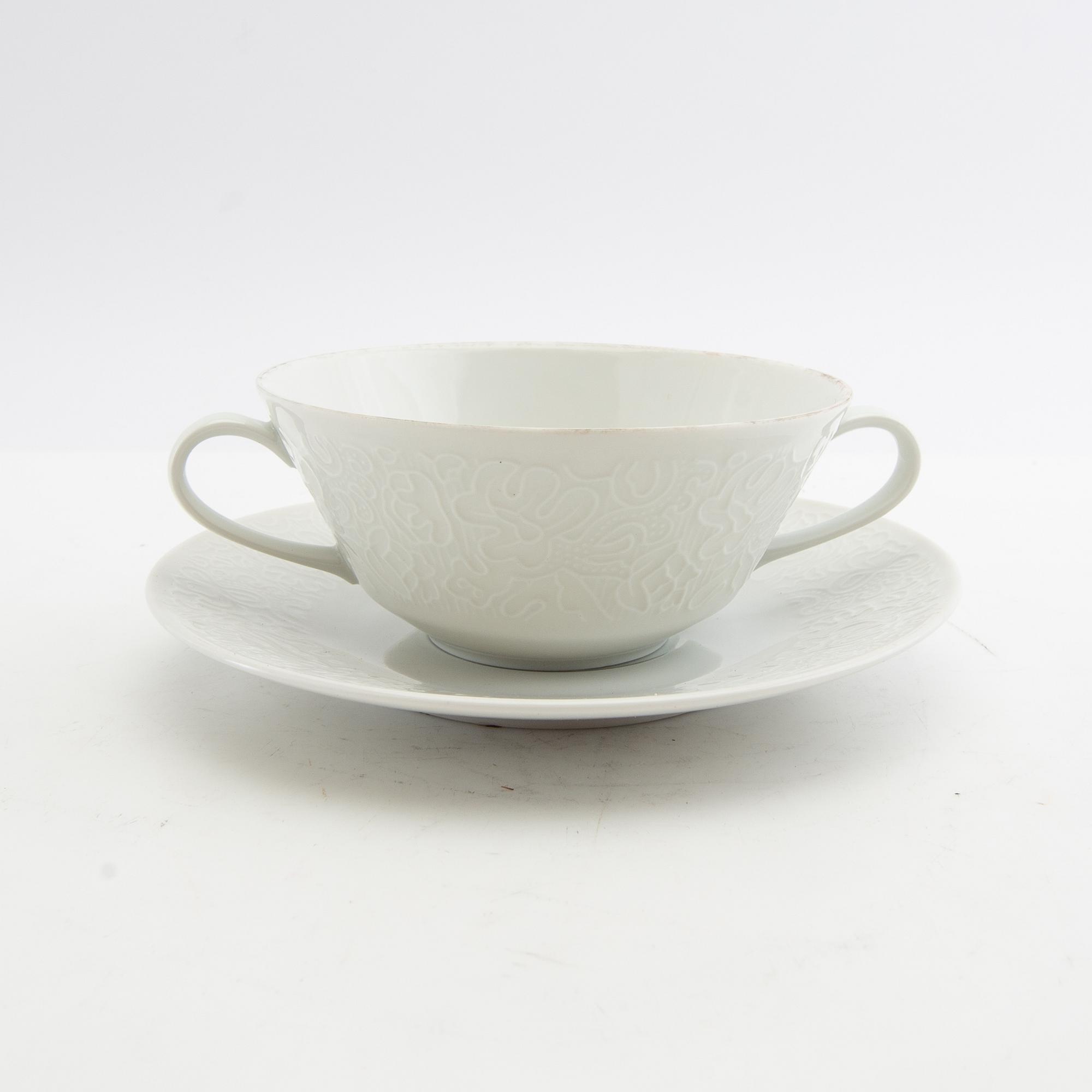 Broth cups 10 pcs Hutschenreuther Germany mid/second half of the 20th century porcelain.