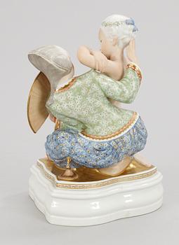 A Gerhard Henning 'Fairy-Tale II' porcelain figure, Royal Copenhagen, dated 19-9-74.