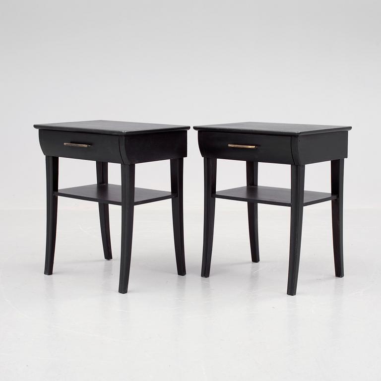 SÄNGBORD, ett par, Svenska Möbelfabrikerna, Bodafors, 1950-tal.