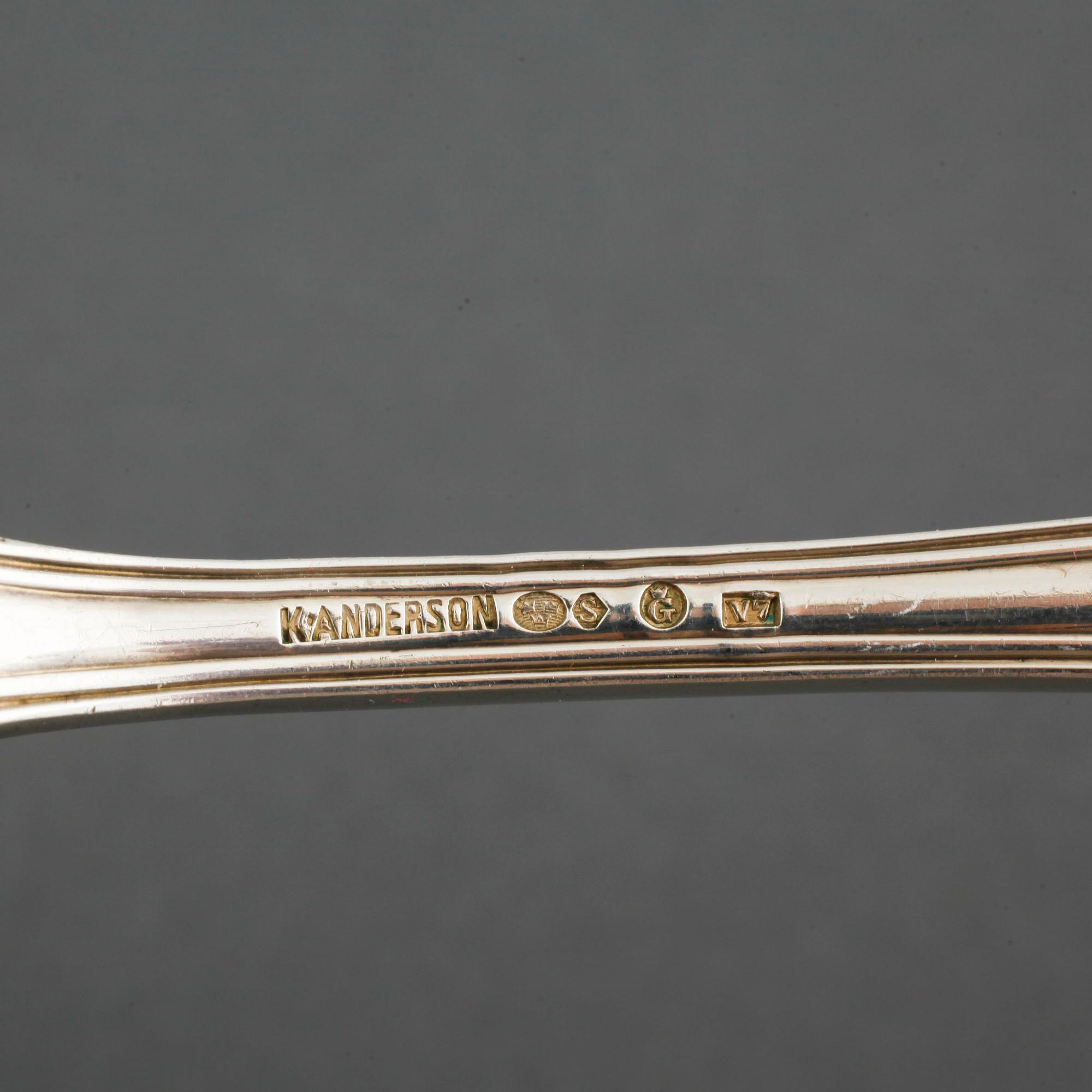 19 pieces of silver cutlery, first half of/mid 20th century.